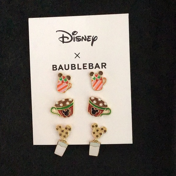 Disney baublebar Christmas Mickey earrings - Picture 1 of 2
